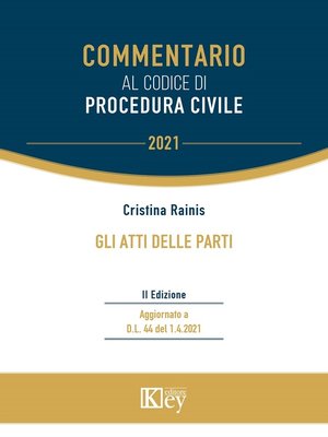 cover image of Gli atti delle parti